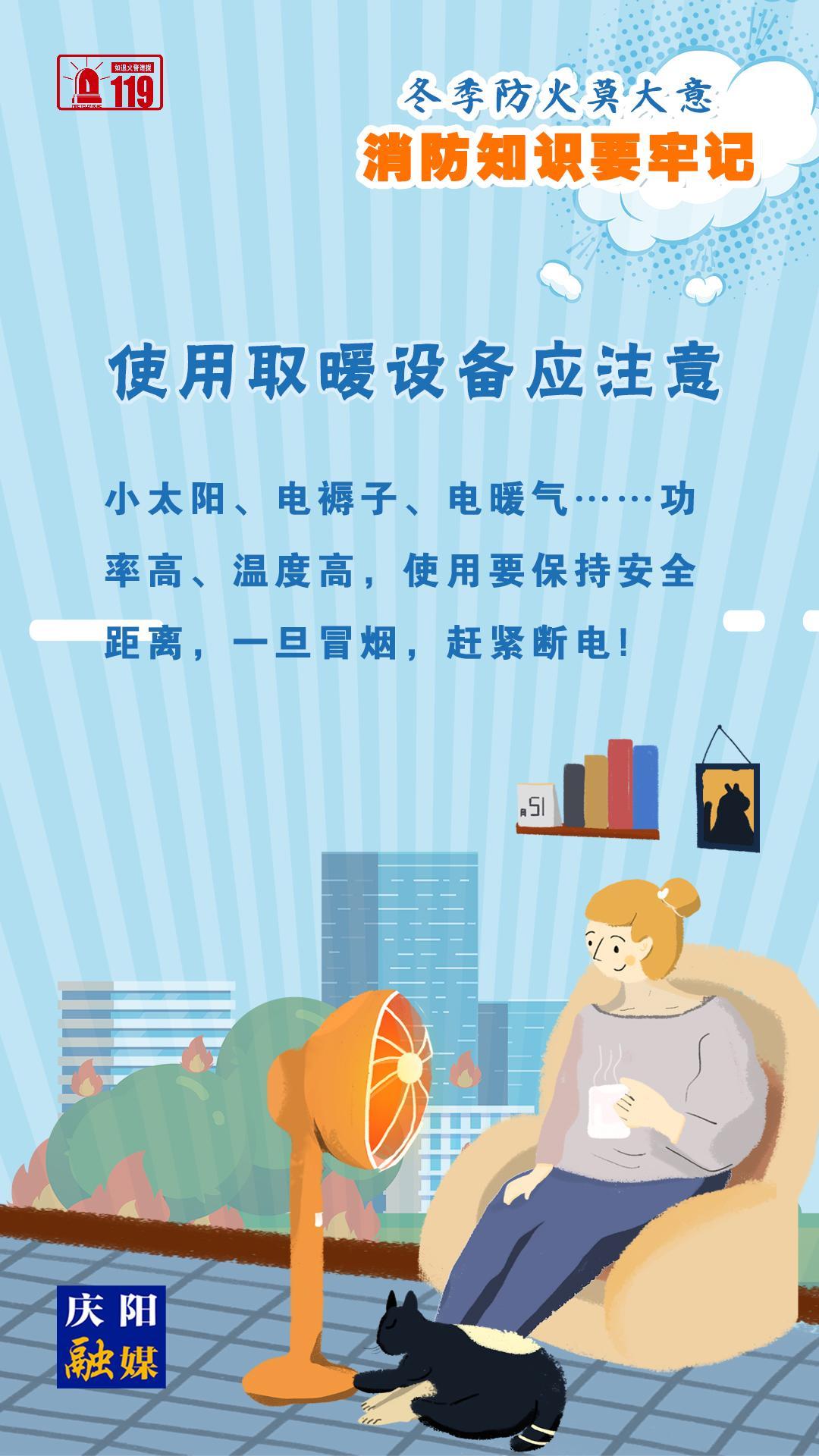 【微海報(bào)】冬季防火莫大意，使用取暖設(shè)備應(yīng)注意！