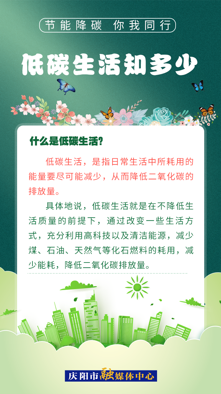 【節(jié)能降碳 你我同行】低碳生活知多少（2）：什么是低碳生活？